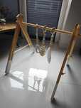 Babygym stojak drewniany  muminky