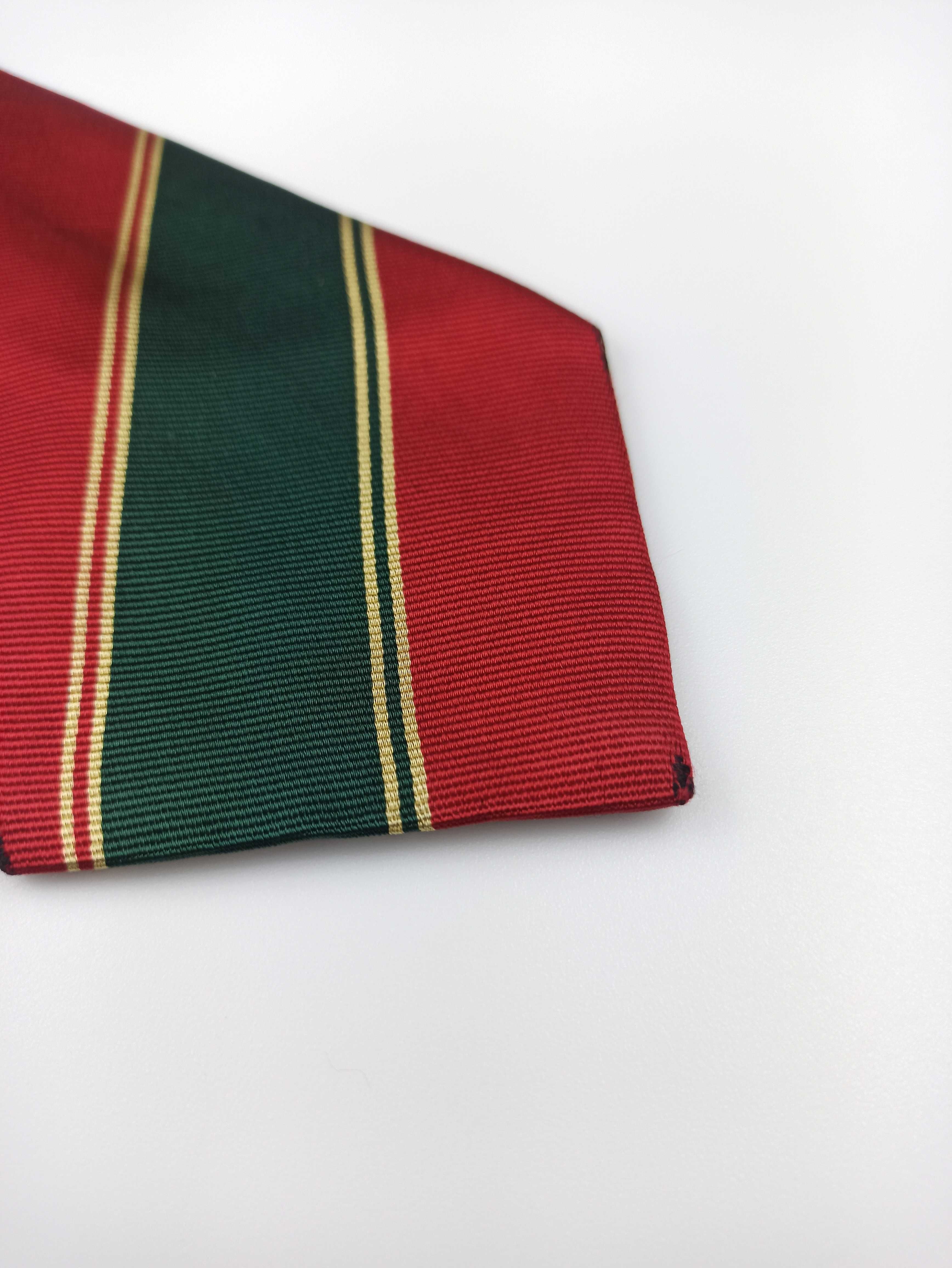 Cerutti 1881 czerwony jedwabny krawat w paski f12