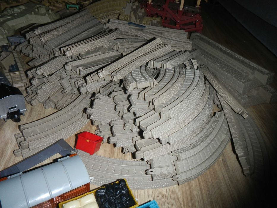 Trackmaster Tomek tory pociag zestaw zajezdnia myjnia Zwrotnica