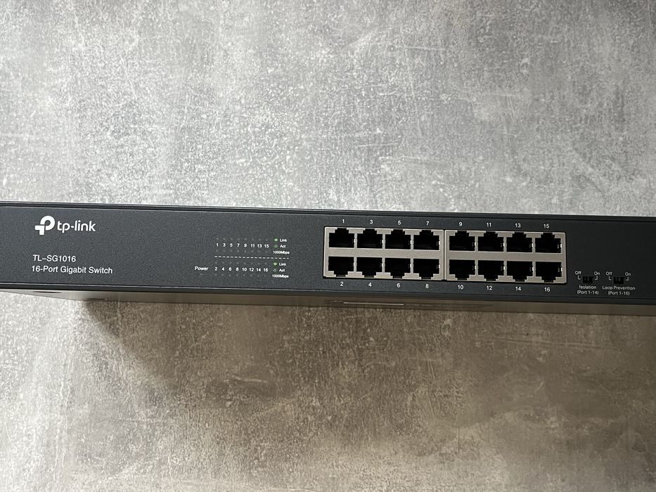 Комутатор TP-Link TL-SG1016 16 портів Gigabit