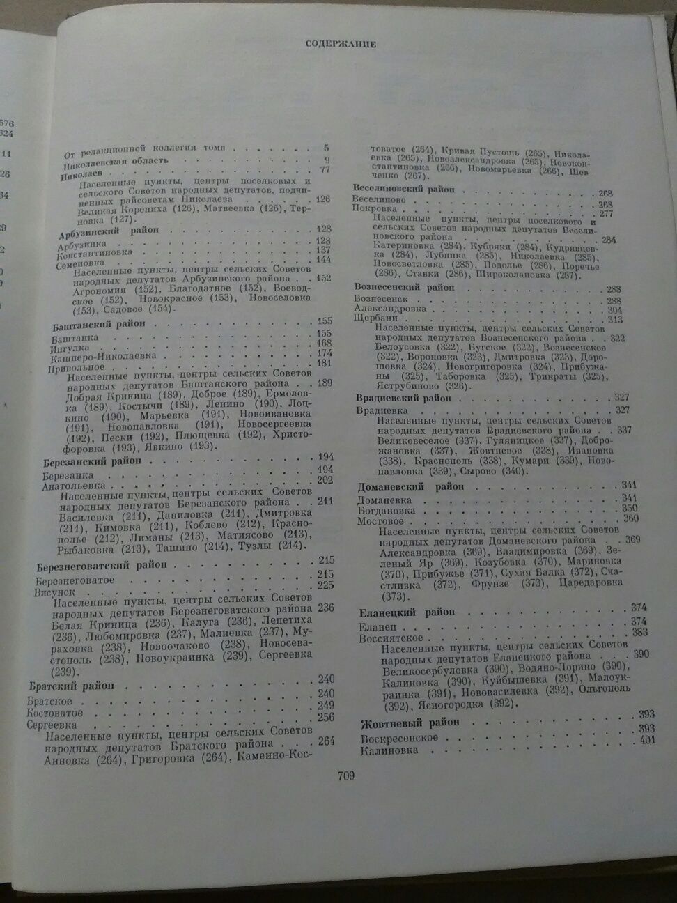 История городов и сел УССР. Николаевская область.