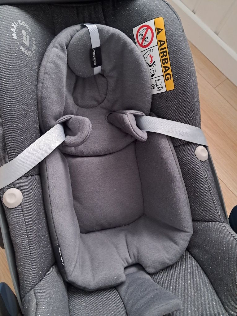 Maxi cosi pebble pro i-size łupina fotelik 0-12 kg ADAC plus adaptery