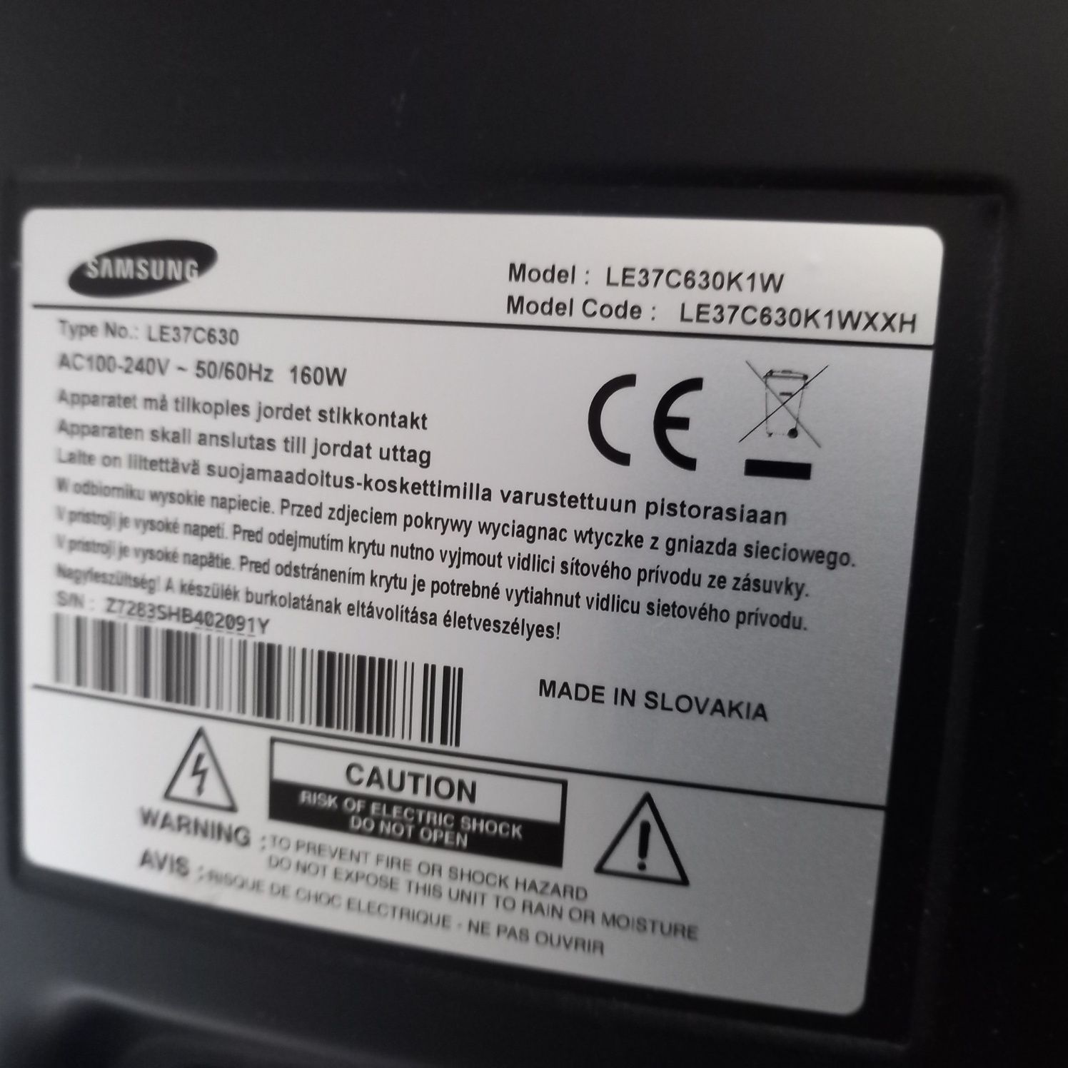 Samsung LE37C630