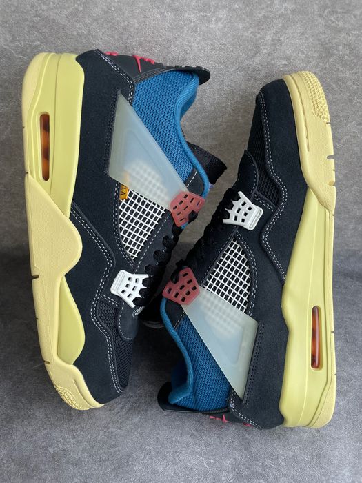 Мужские кросовки Nike Air Jordan 4 Retro x Union LA Mid Off Noir