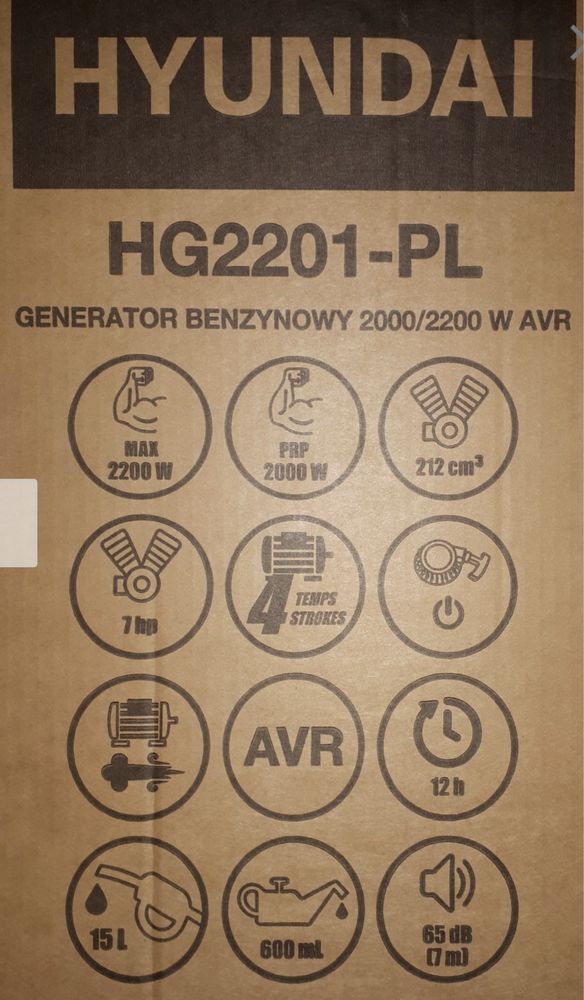 Генератор Hyundai HG2201-PL