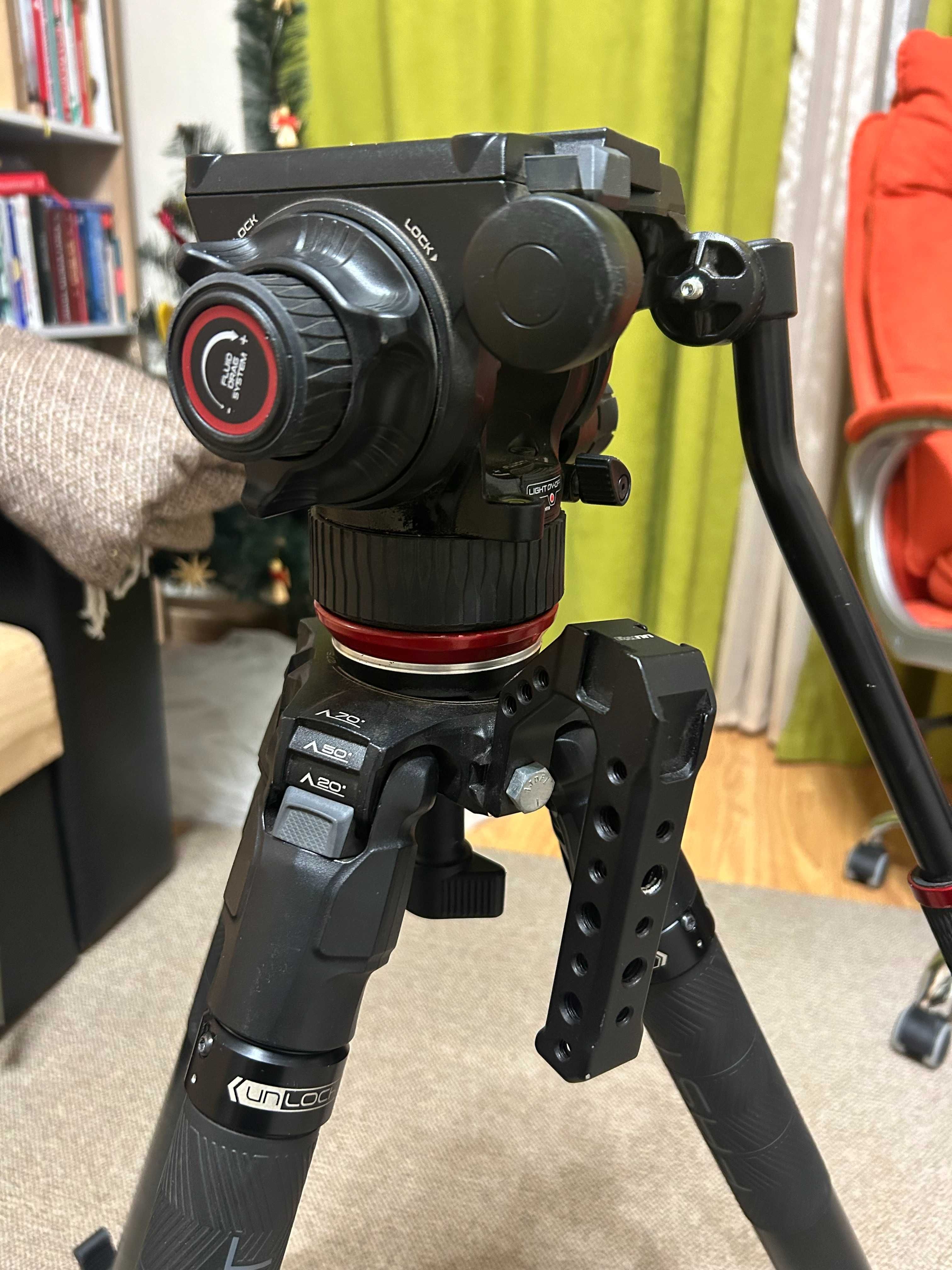 Штатив Manfrotto 504X & CF Fast Sing Leg Tripod (MVK504XSNGFC)