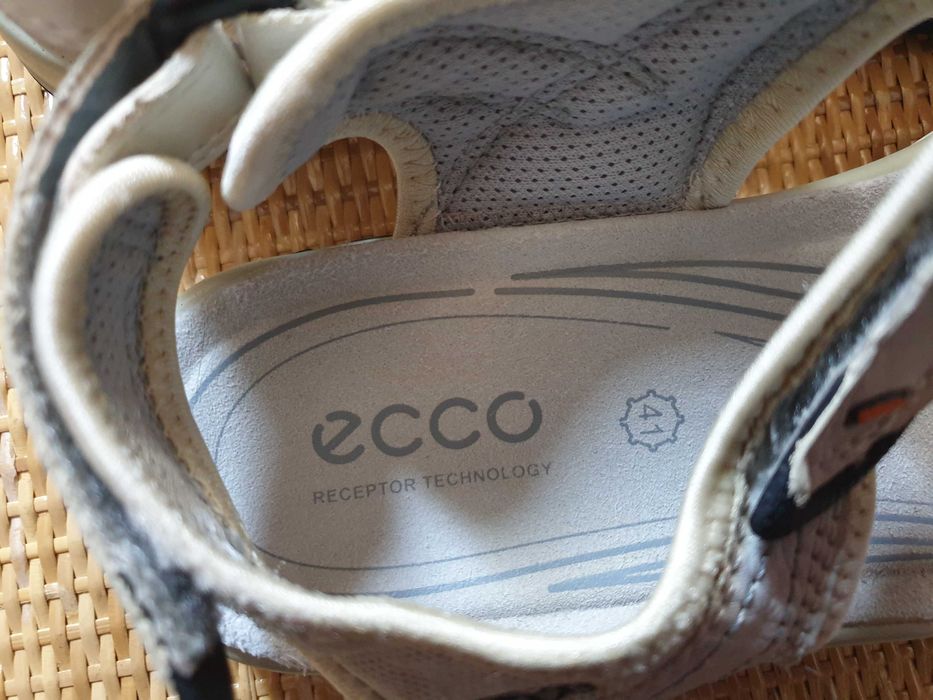 Жіночі сандалі від ECCO, бежевого кольору, 41 розмір, стелька 26 см