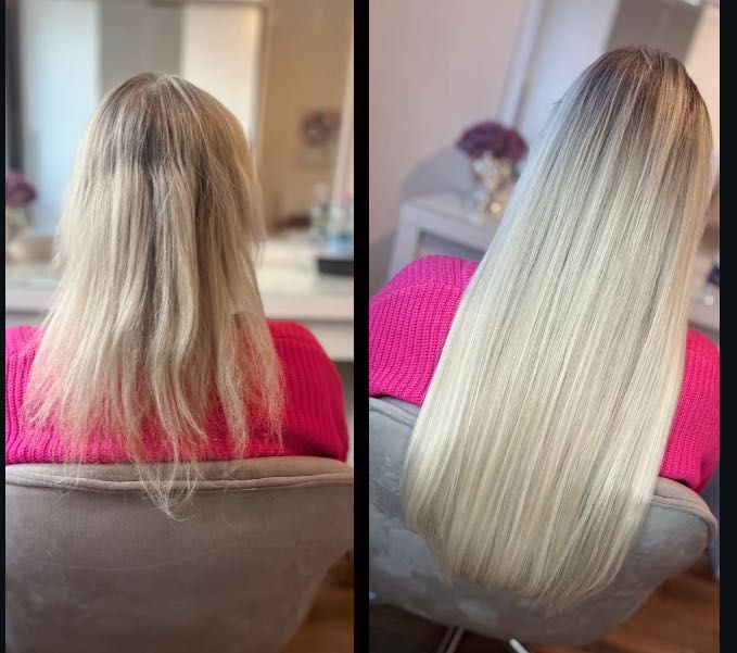 Przedłużanie zagęszczanie od 200zl!! Włosy bioproteinowe w cenie !