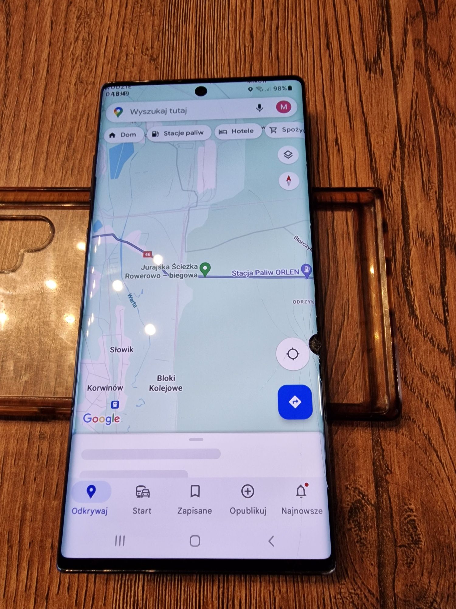 Samsung Note 10+ uszkodzony ekran