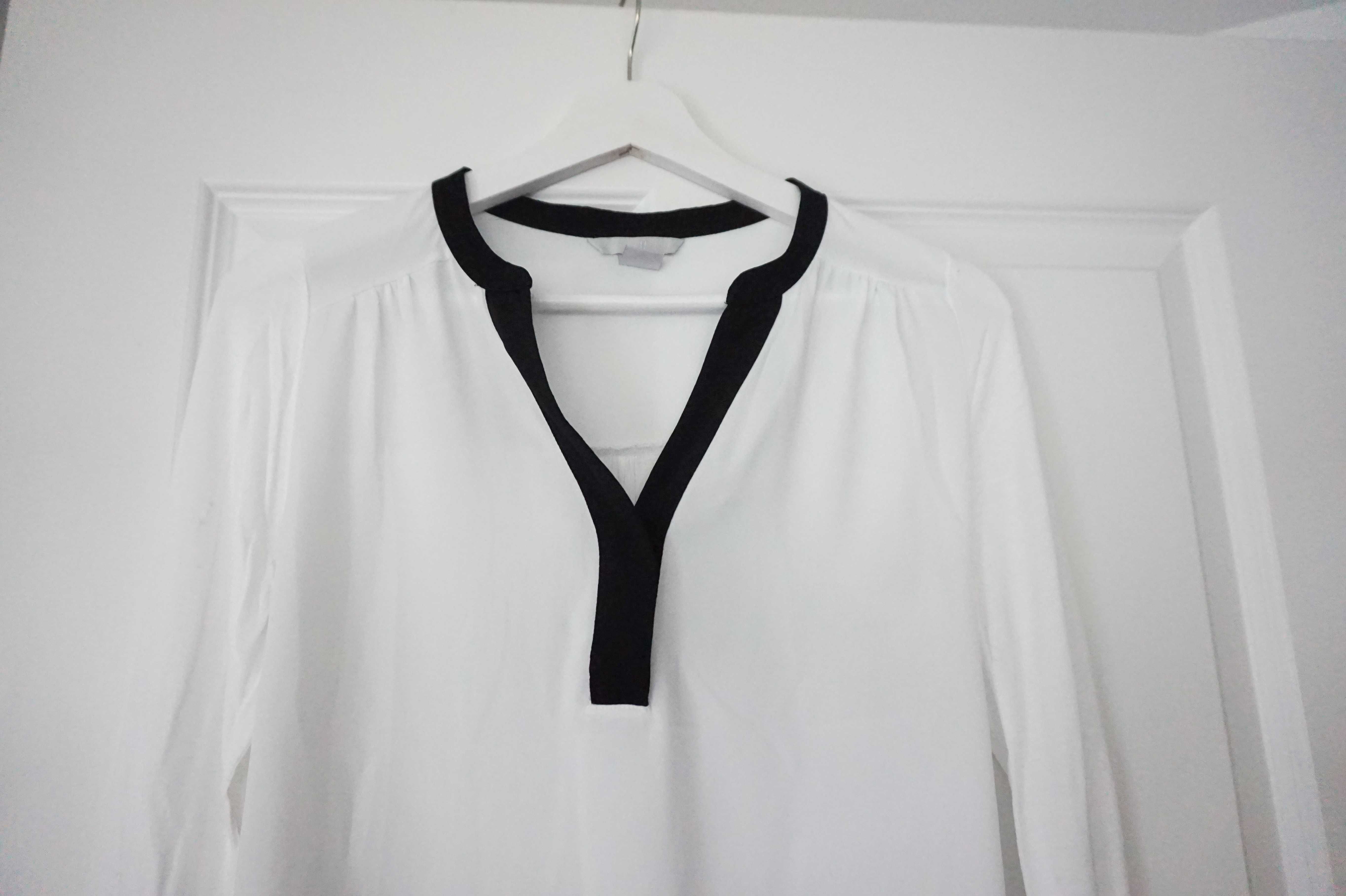 XS 34 H&M biała elegancka koszula bluzka koszulowa na egzamin