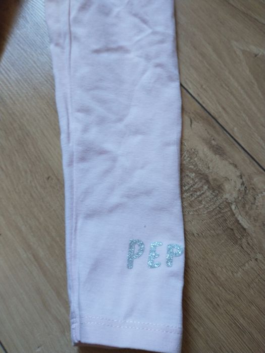 Nowe legginsy dla dziewczynki rozm 92 Peppa Cool Club pudrowy róż