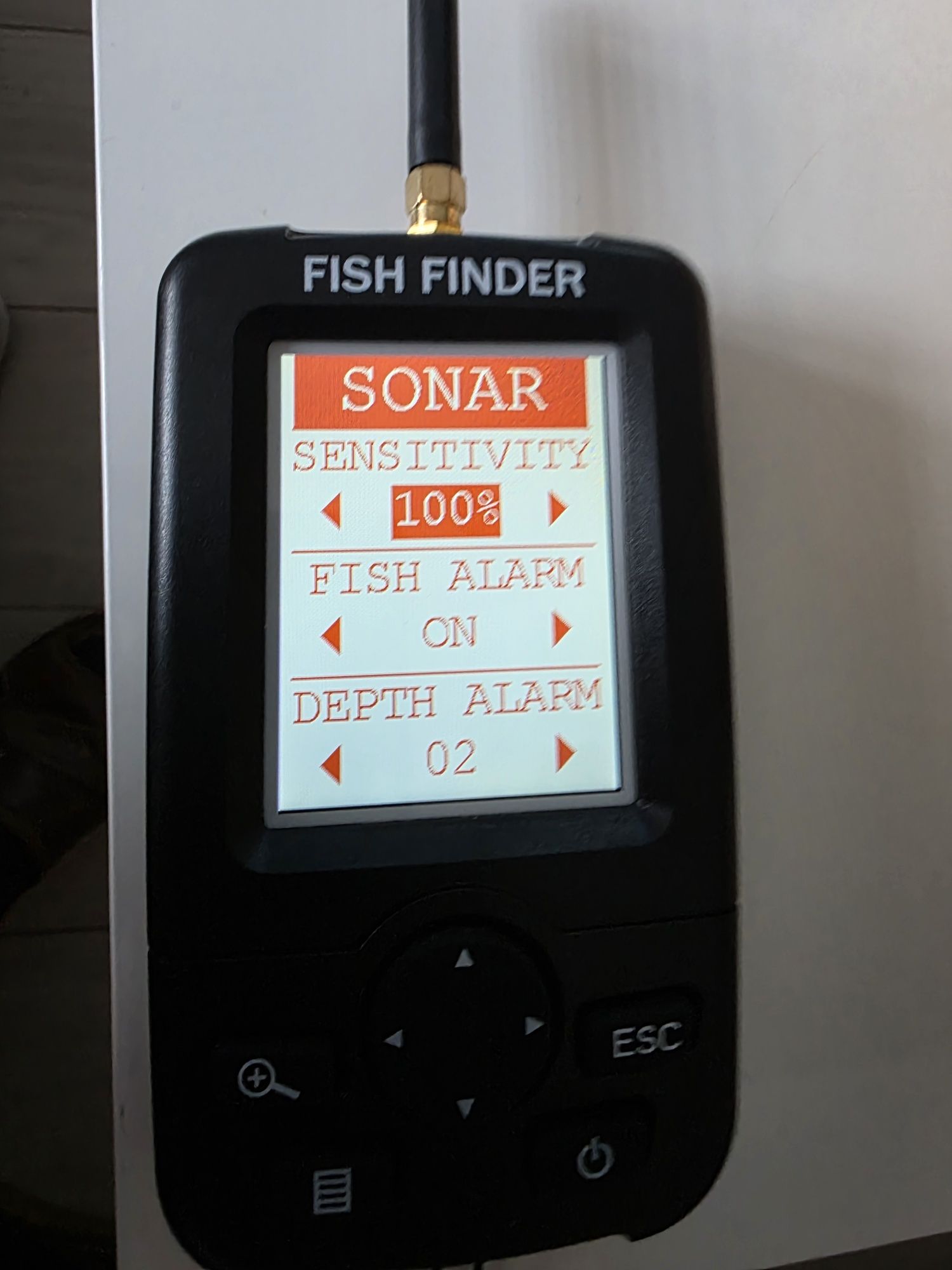 Echosonda sonar fish finder typu deeper.