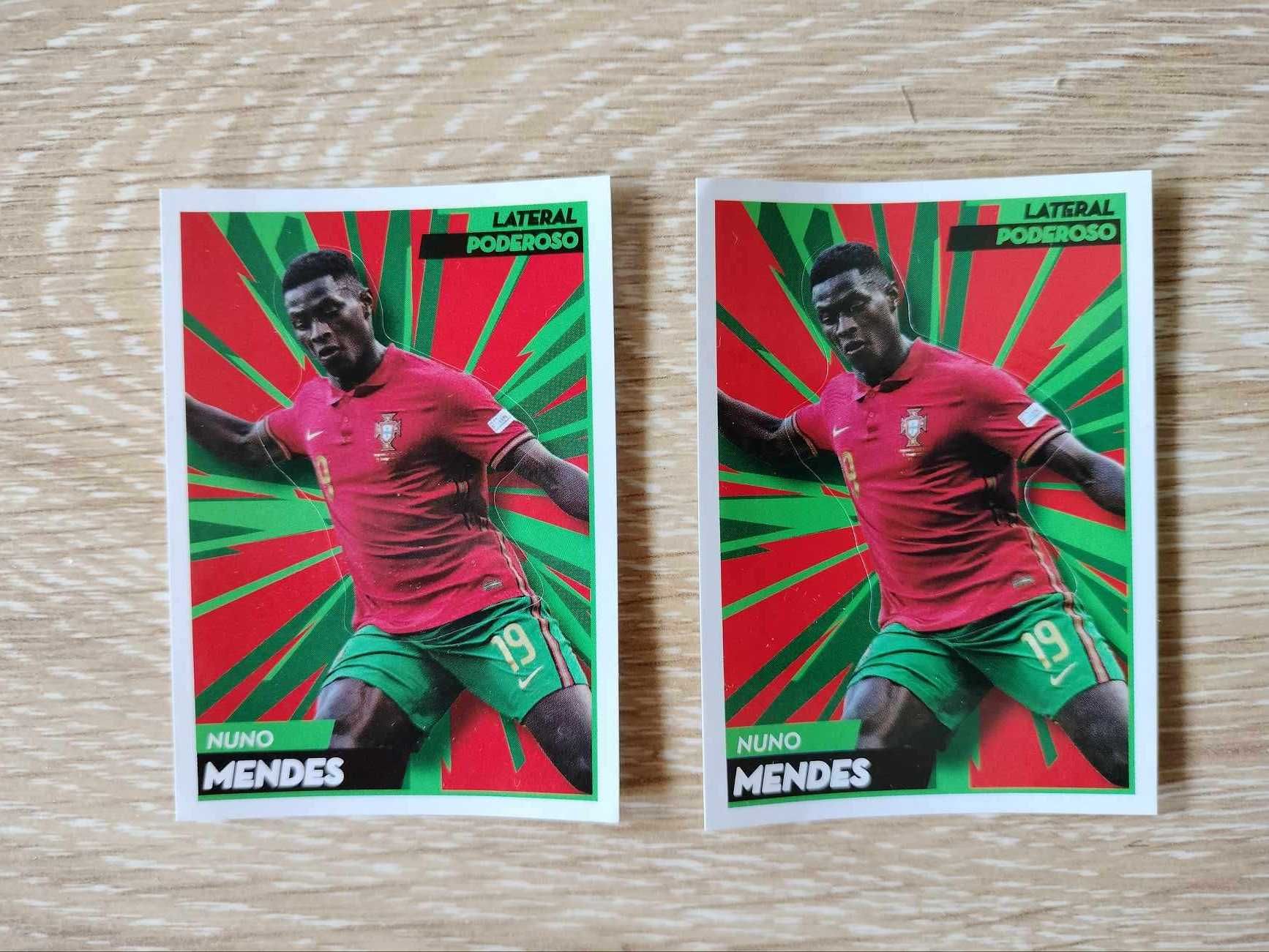 Cromos Nuno Mendes FPF Portugal (2 unid)