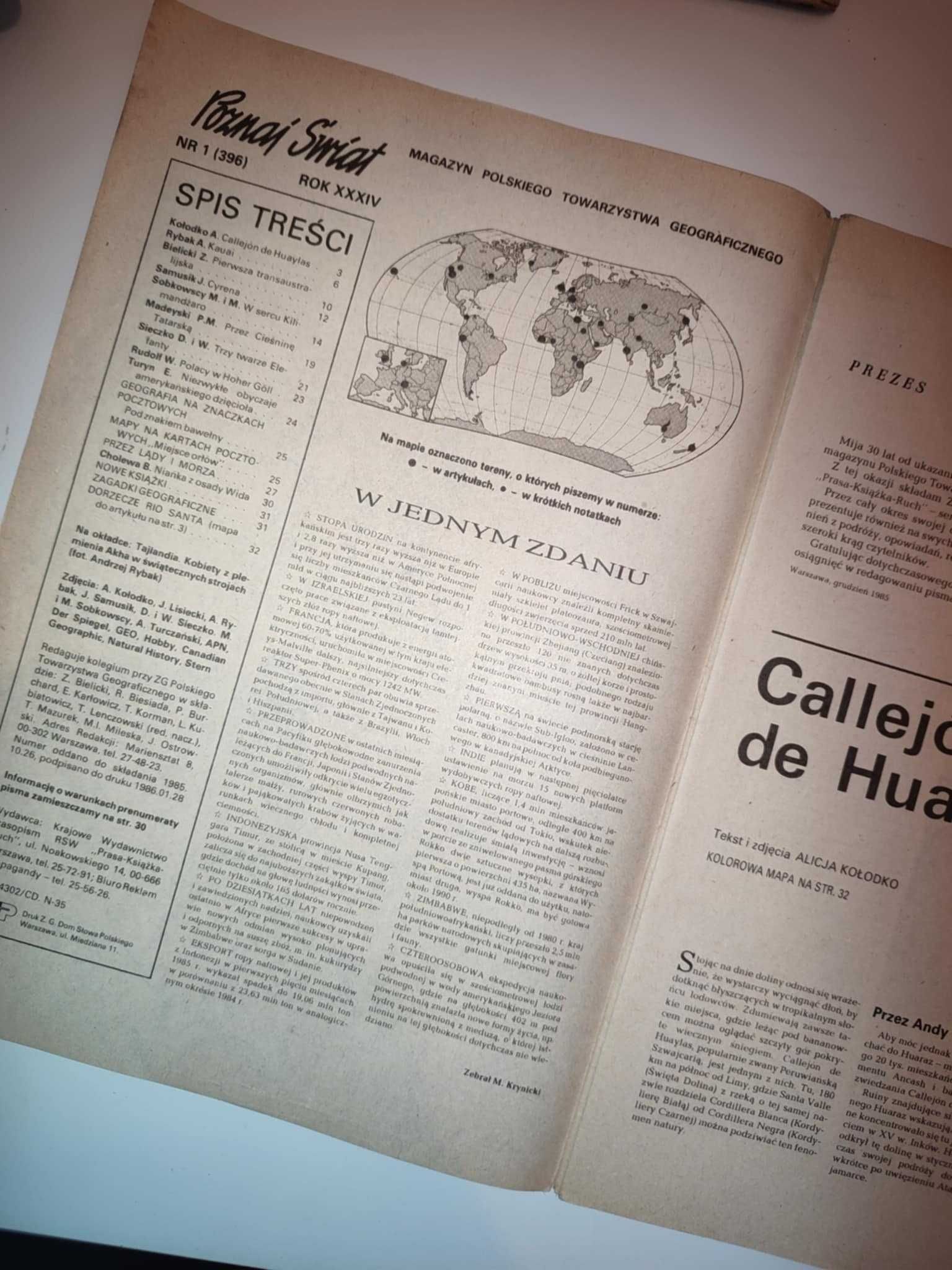 Poznaj Świat 1/12 1986
