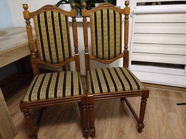 krzesła dębowe stylowe 4 szt nowa cena