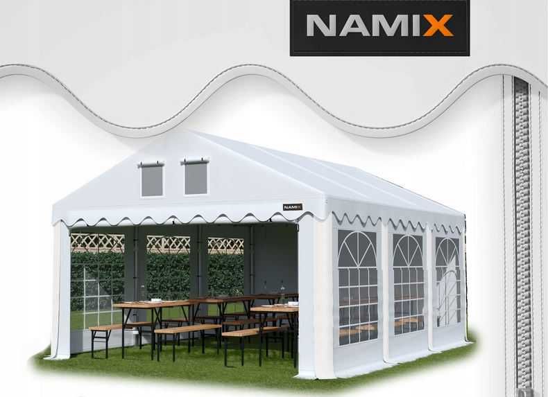 Namiot COMFORT 6x6 imprezowy handlowy altana PVC 560g/m2