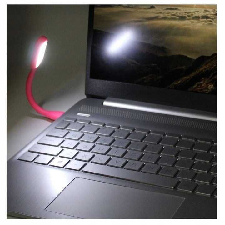 Lampka LED USB do Laptopa  różowa