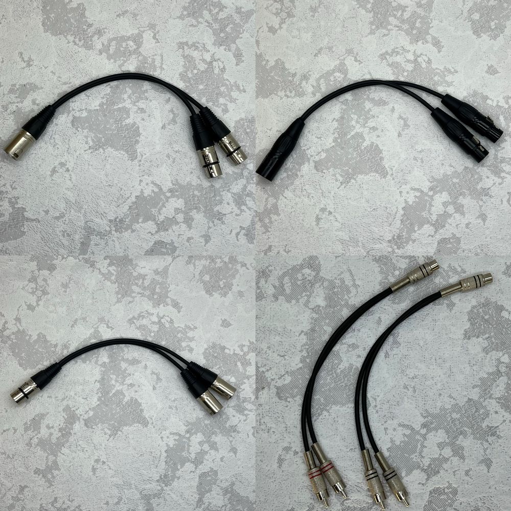 Різні кабелі! Jack XLR RCA тюльпани, TRS, SpeakON, PowerCON, DMX