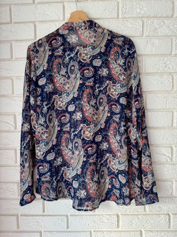 Koszula damska paisley kokarda XL