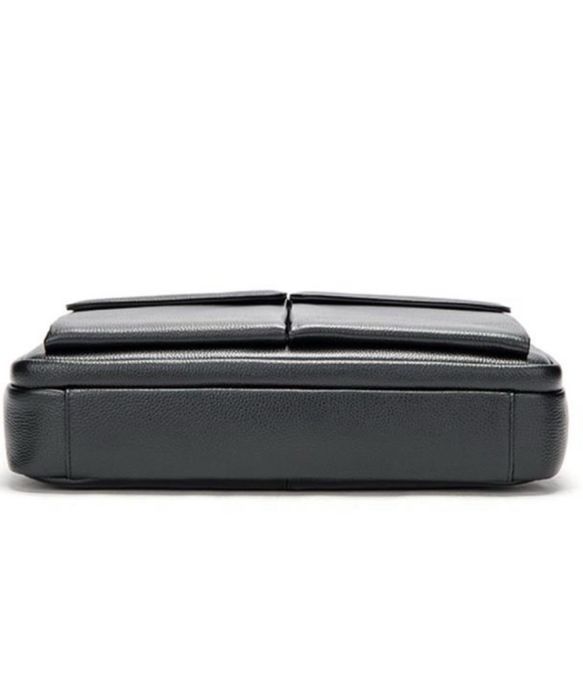 Якісна чоловіча шкіряна сумка- портфель, для ноутбука чи документів