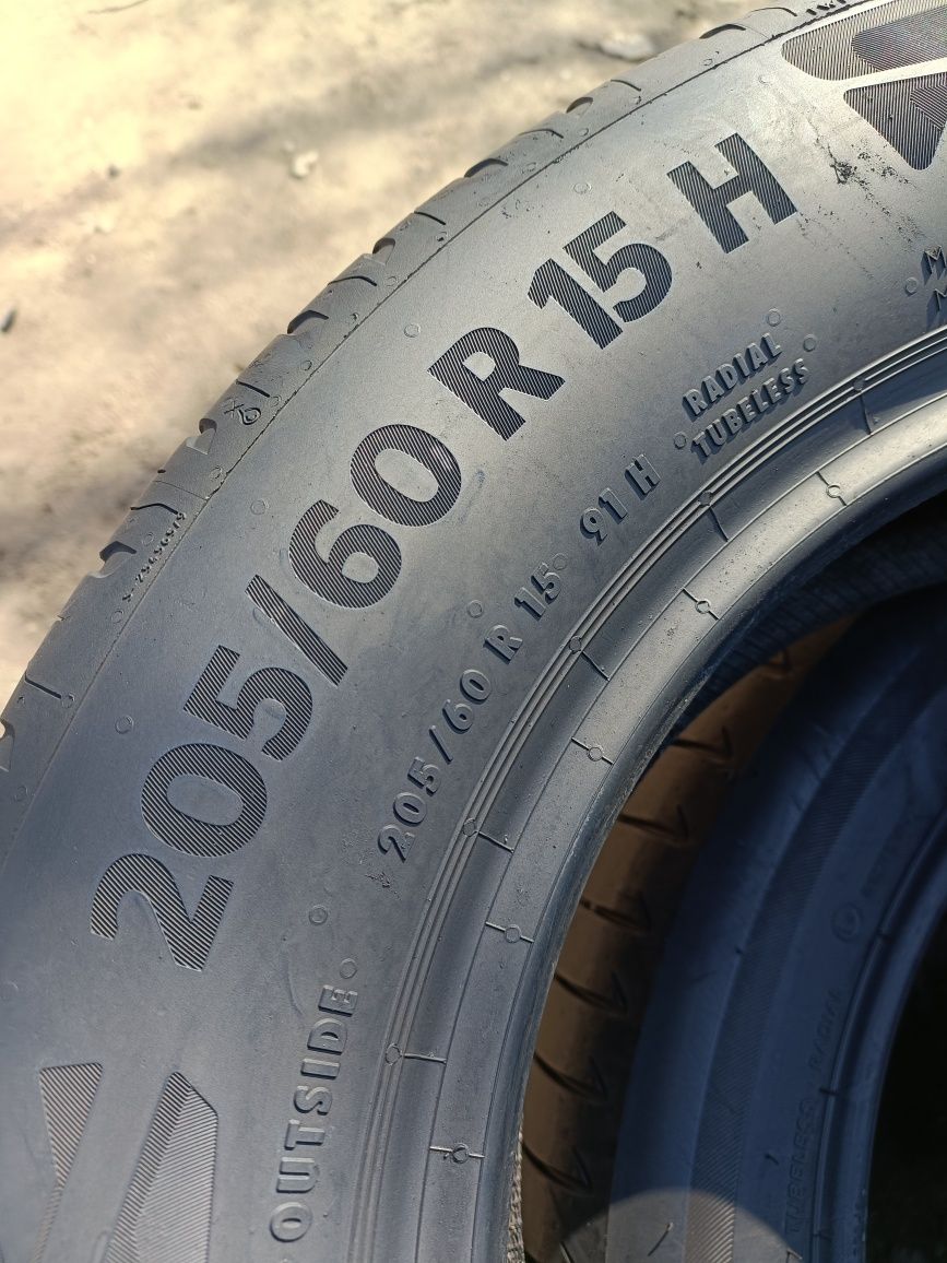 C14, 1 sztuka 205/60r15 Continental EcoContact 6 z 2021r 5.5mm