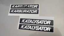 Наклейка KATALYSATOR экспортная табличка катализатор ваз