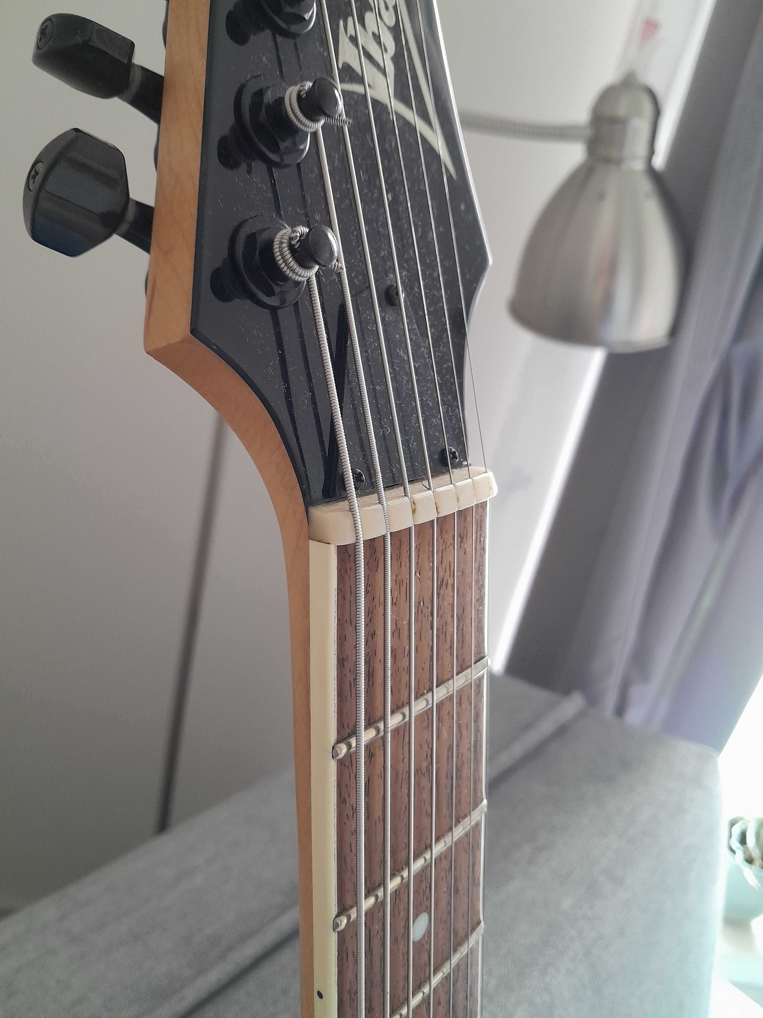 Ibanez RG7321, 7 strun, DiMarzio, Indonezja, siodełko kość. Zamiana