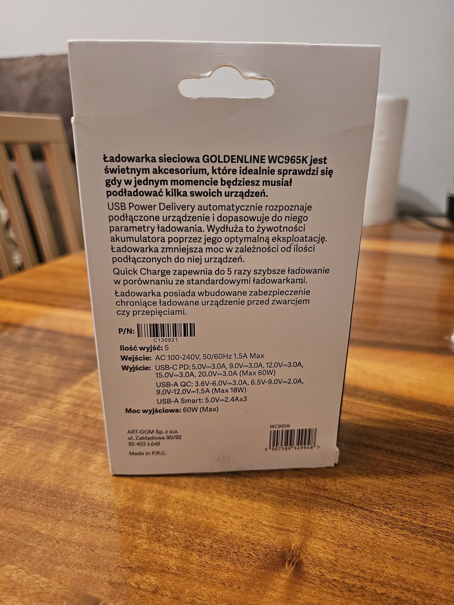 Ładowarka sieciowa WC965K