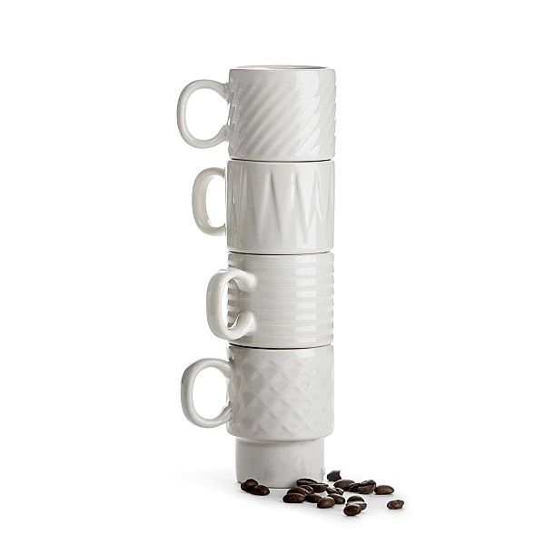Filiżanki Sagaform Coffee do espresso 4 szt. ceramika 0,1 l