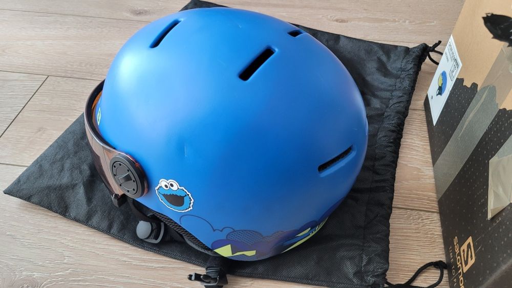 Kask narciarski dziecięcy junior Salomon Grom Visor z goglami 53-56cm