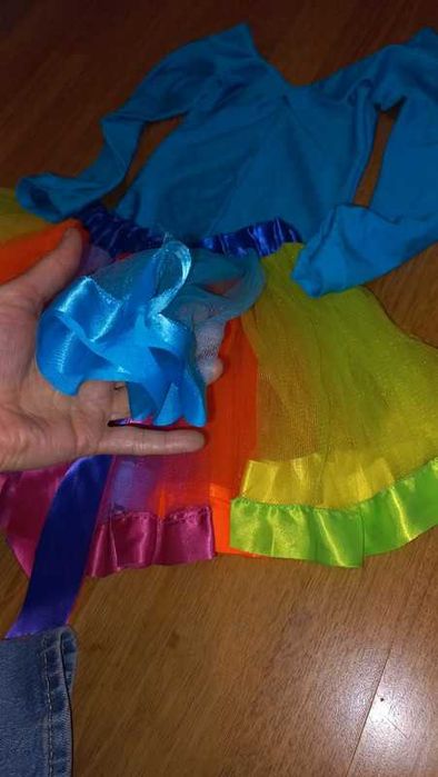 Halloween wróżka baletnica body gimnastyczne balet taniec 3 4 lata