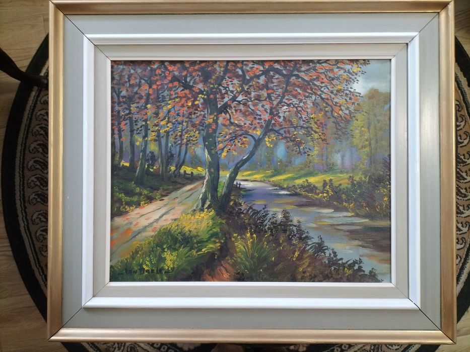 Obraz olejny .Sygnowany.