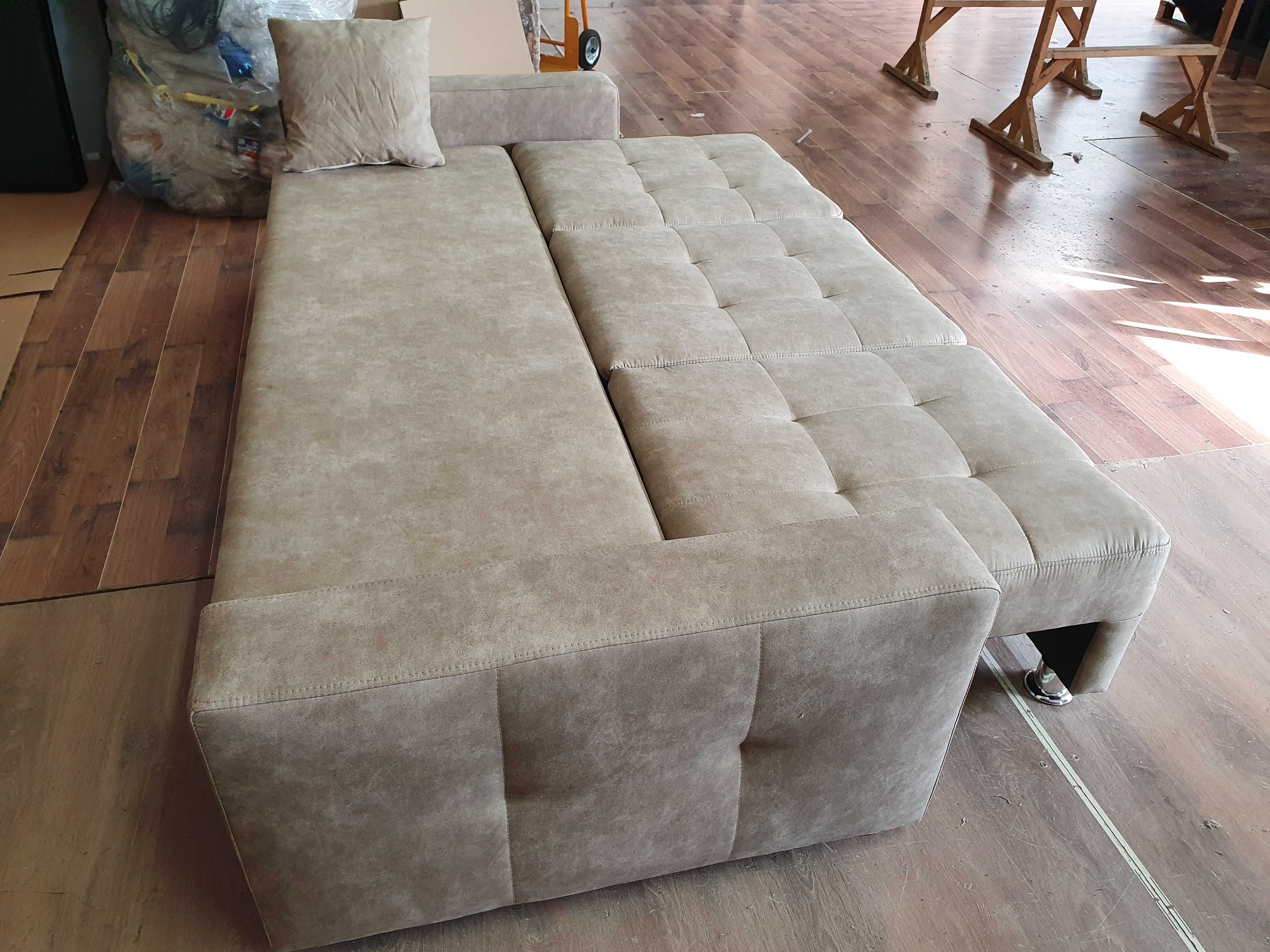 NOWA sofa rozkładana z funkcją na sprężynach OD RĘKI - wyprzedaż -60%