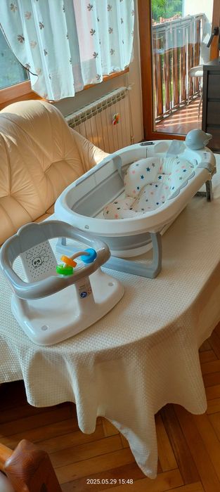 wanienka dla dziecka i krzesełko do kąpieli