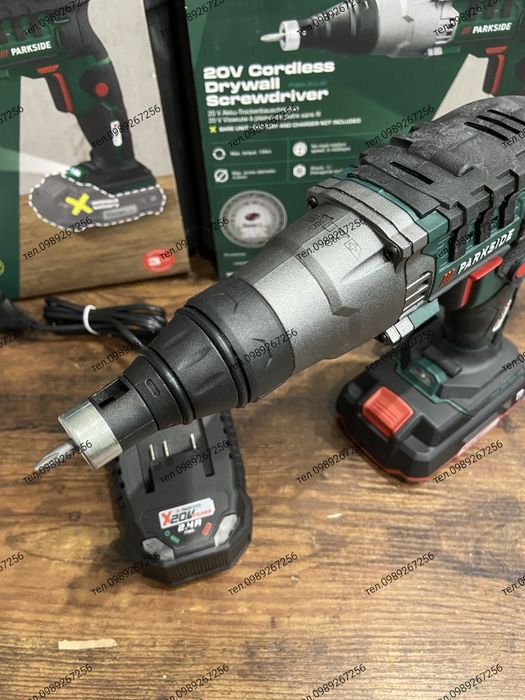 Акумуляторний шуруповерт для гіпсокартону, Parkside Німеччина
