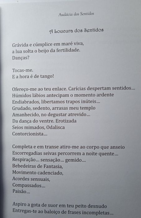 Audácia dos Sentidos  - Antologia 
Antologia Poética