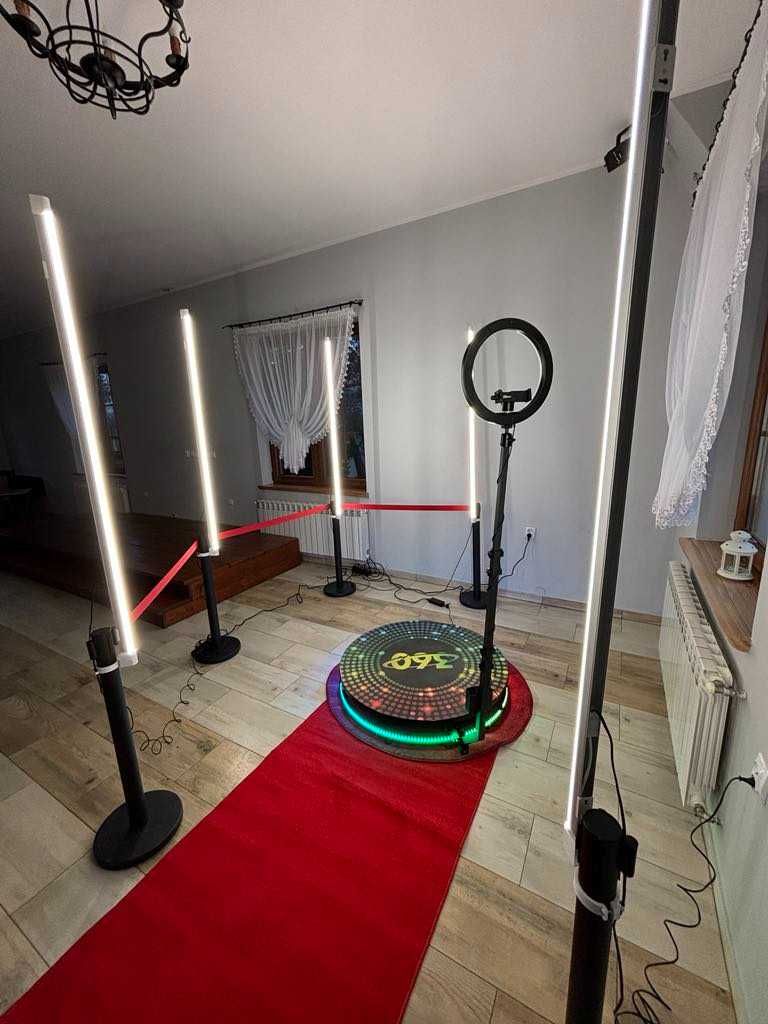 Miś Imprezka - Miś na urodziny - Duży Biały Miś - Fotobudka 360°