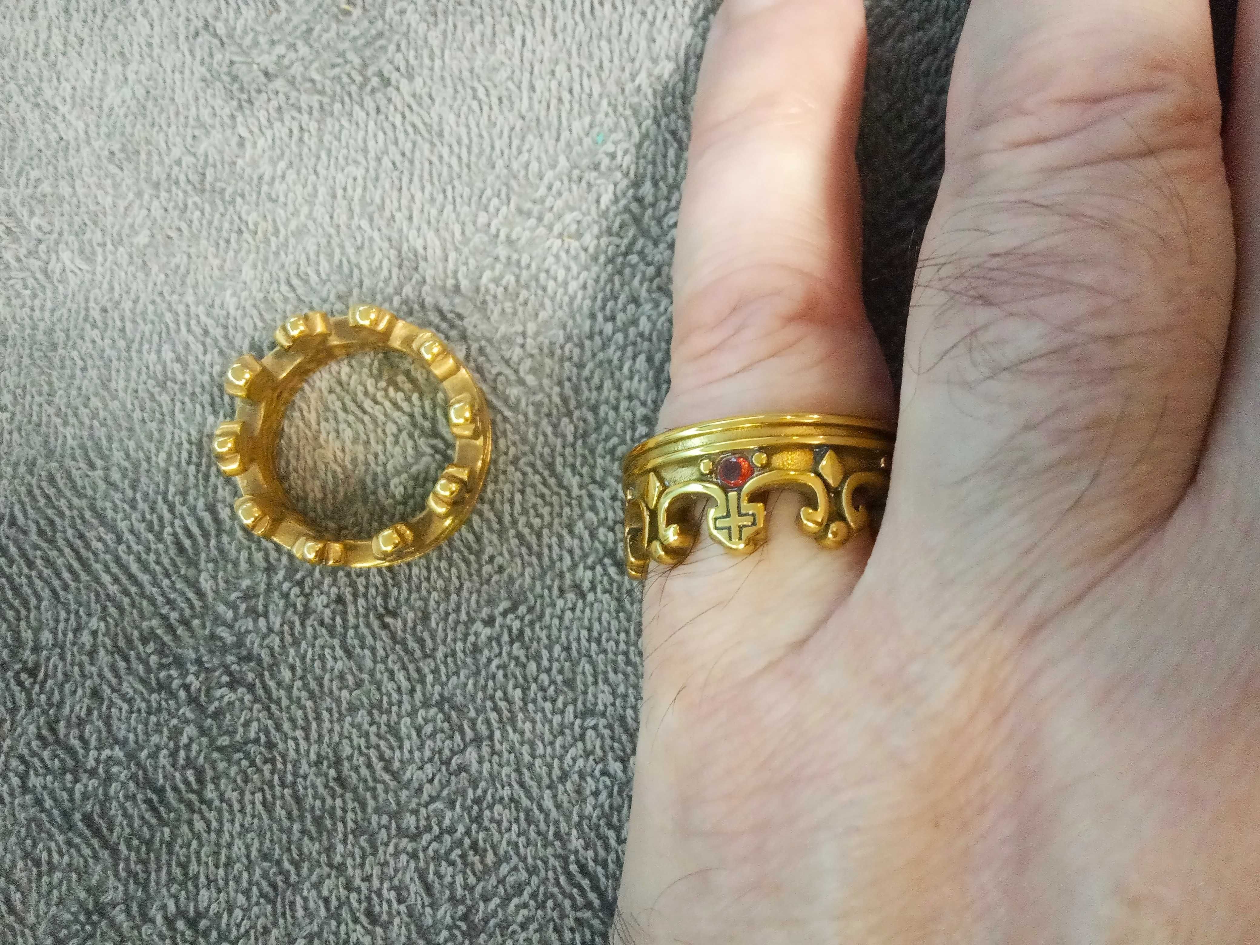 Кольцо с рубинами корона " ROYAL"