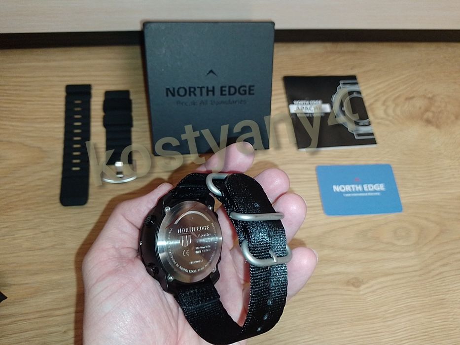 Тактические часы с компасом North Edge Apache 5BAR (японский механизм)