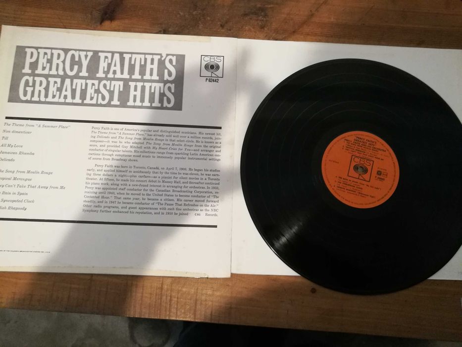 PERCY FAITH - Greatest Hits (Edição ING – 1960) LP