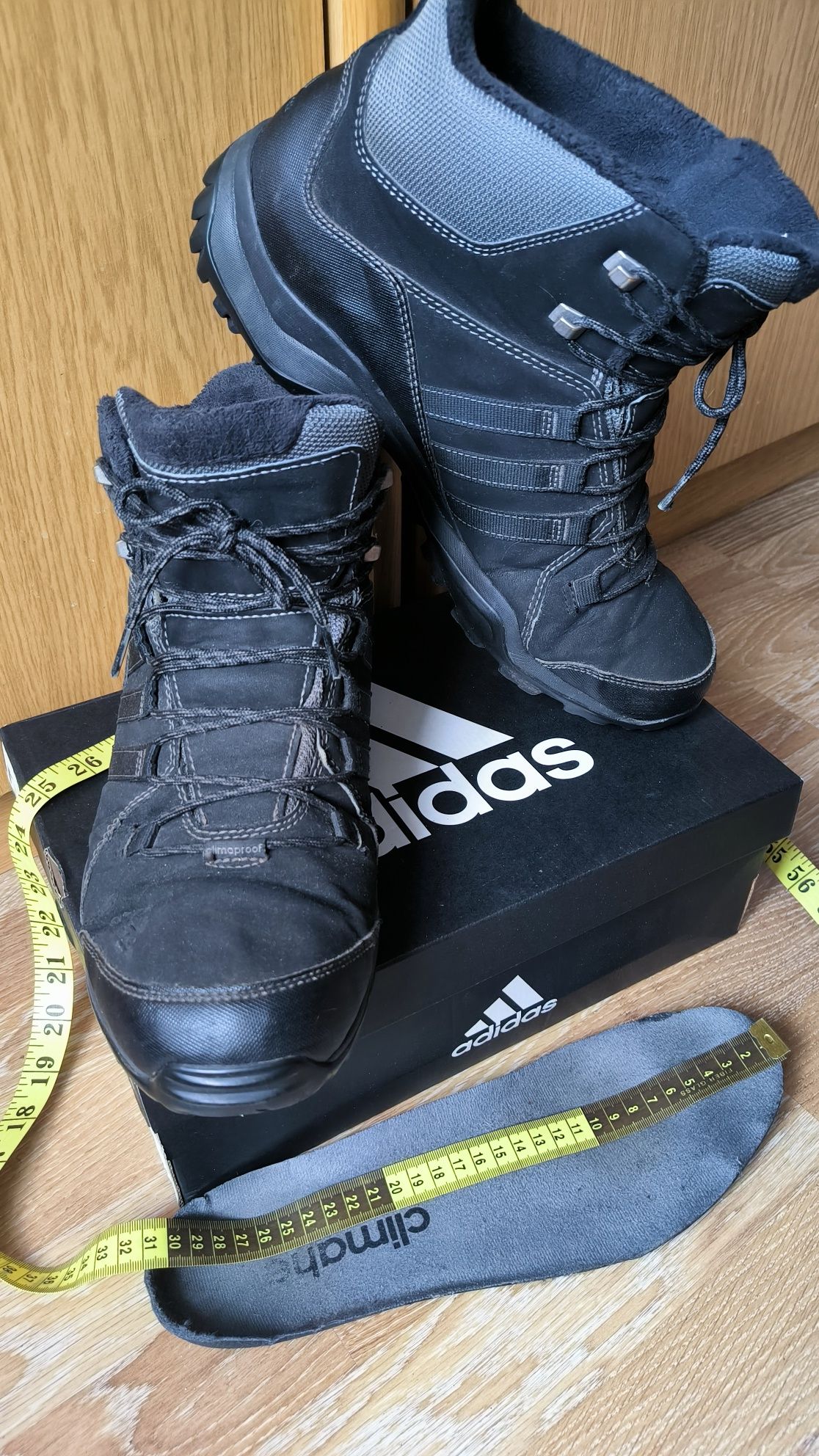 Зимние мужские ботинки Adidas 46,5/30cm.