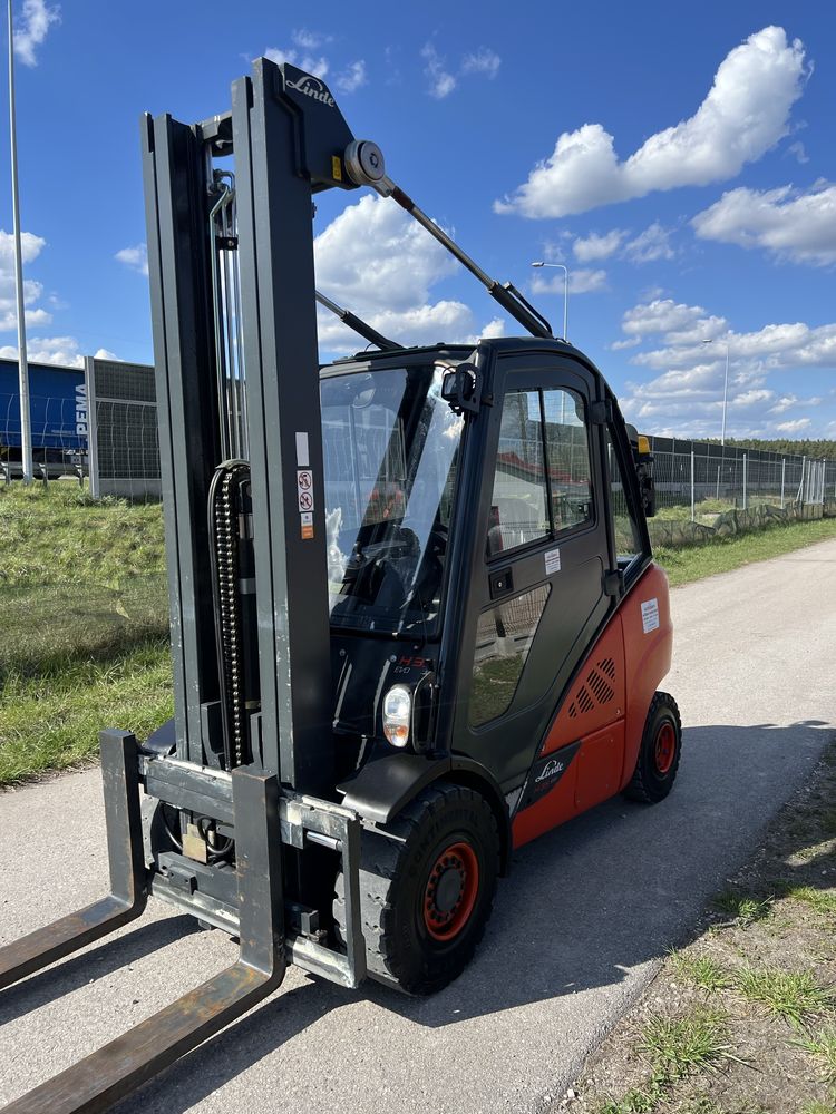 Wózek Widłowy Linde H35T-02 Evo Triplex 6450MM Podnoszenia Kabina