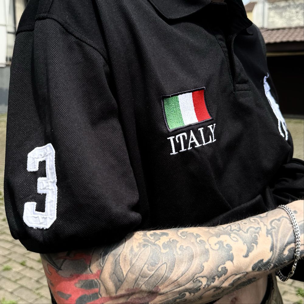 Оригінальна вінтажна футболка polo ralph lauren italia