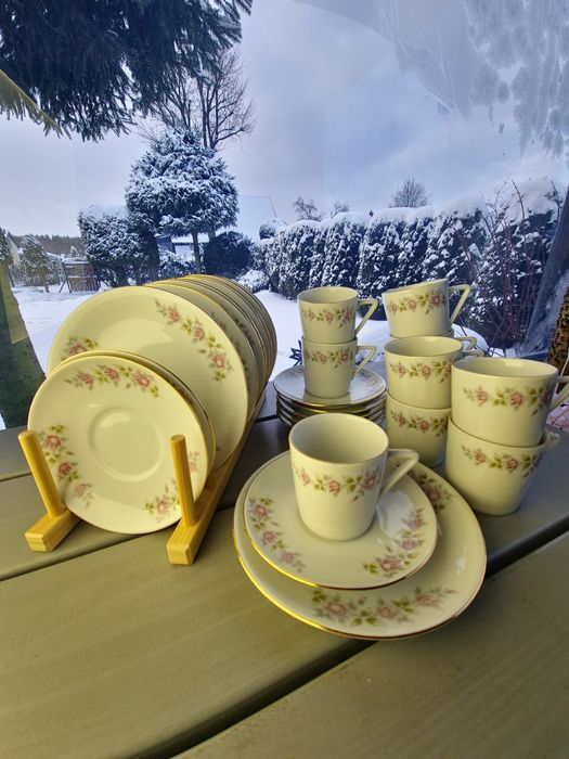 Porcelana Wałbrzych zestaw serwis kawa herbata