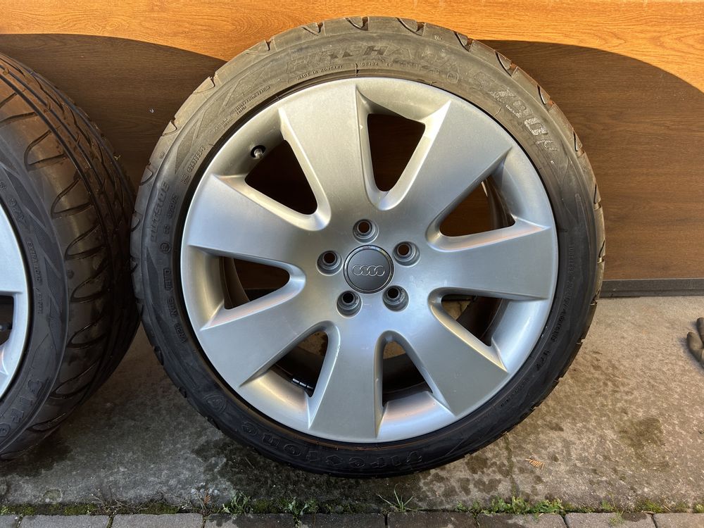 Alufelgi orginalne Audi 18” , 5x112 8Jx18H2 ET48  , opony letnie