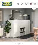 IKEA Sideboard Guardafatos com varoes e prateleiras
