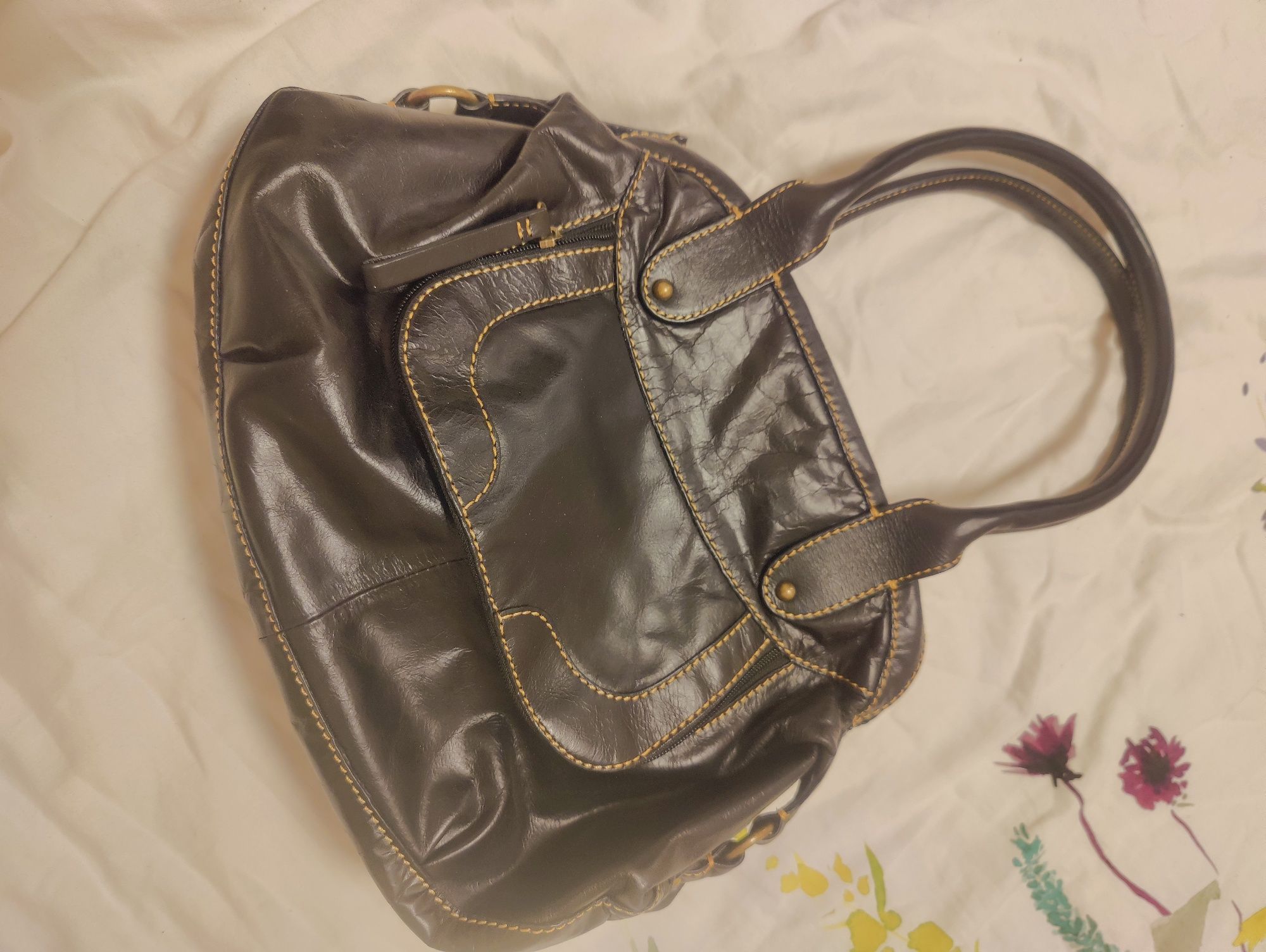 Кожаная сумка Tula leather bag