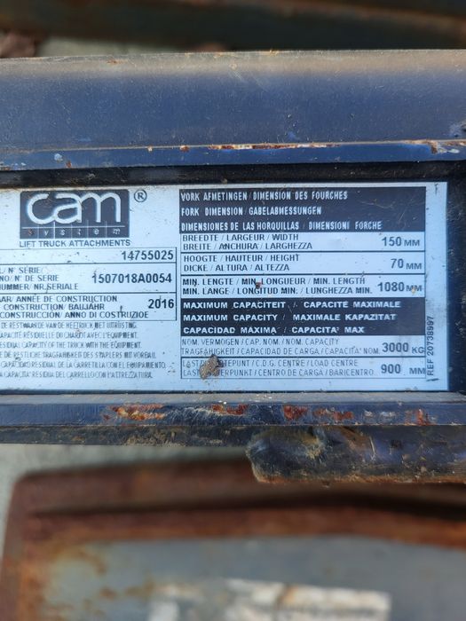 Подовжувачі вил навантажувача