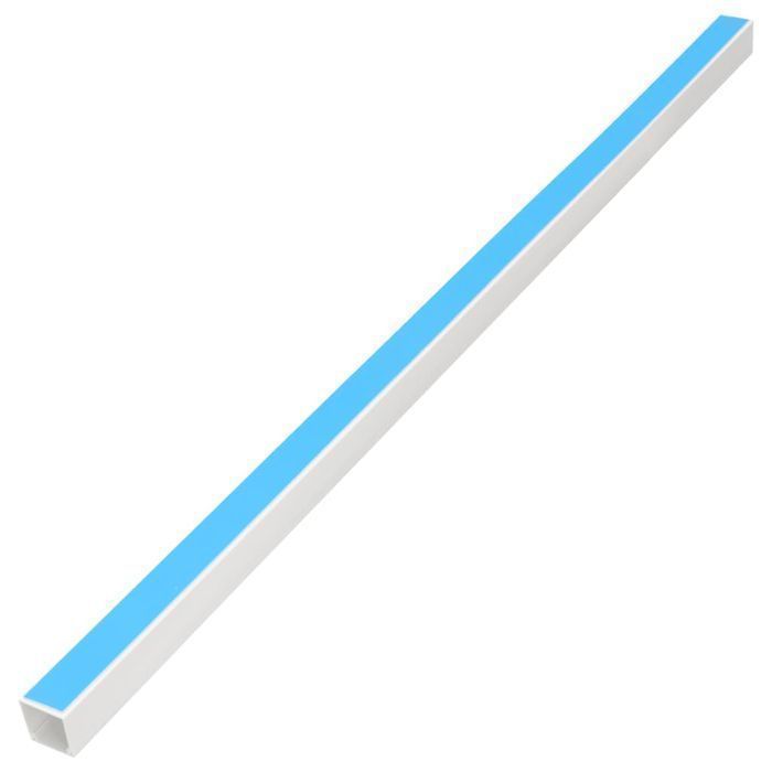 Osłonka na kable PVC 20x10 mm, samoprzylepna, 10 m, biały
