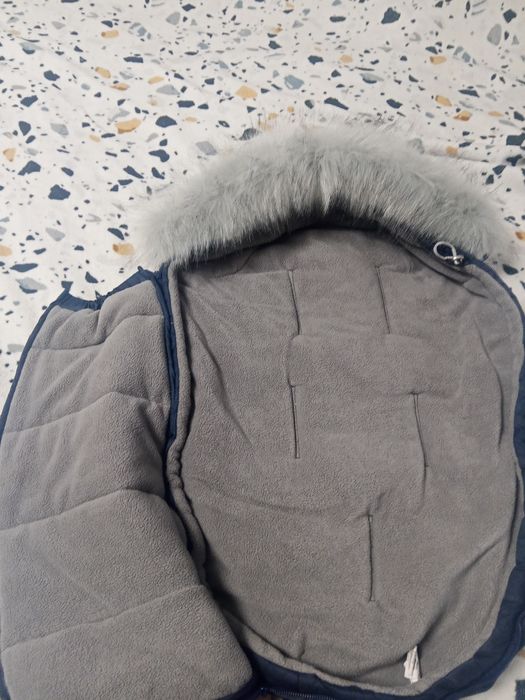 Дитячий конверт, темно синього кольору